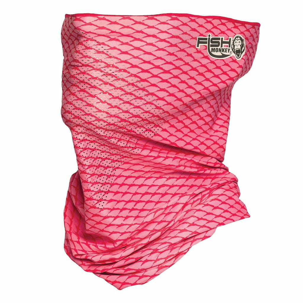 Fish Monkey Performance Face Guard Pink Scale