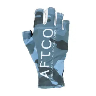 AFTCO Solago Sun Gloves - 2x - Blue Camo