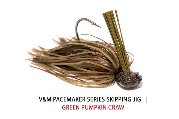 V&M Pacemaker Skipping Jig Green Pumpkin Craw 16oz