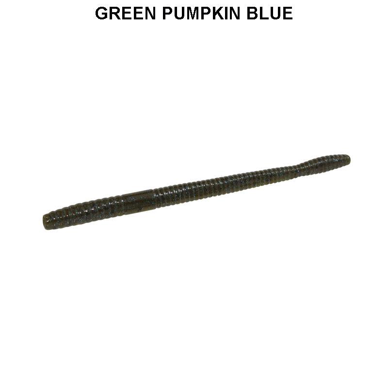 Zoom Magnum Trick Worm 8pk Green Pumpkin Blue 239 **