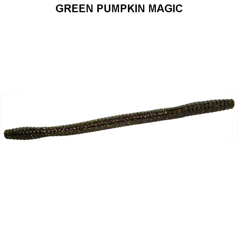 Zoom Magnum Trick Worm 8pk Green Pumpkin Magic 284 **