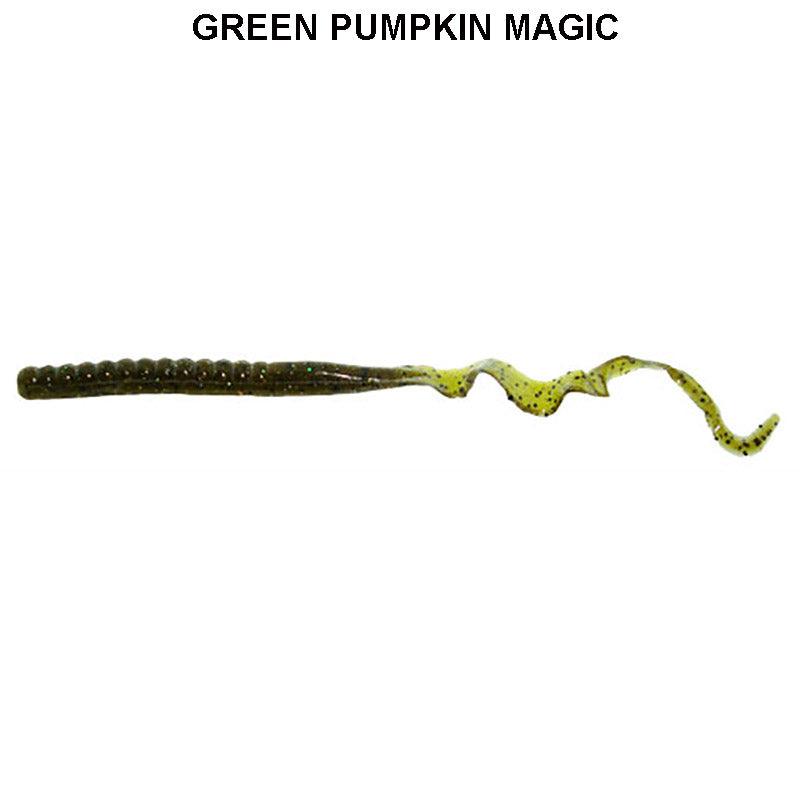 Zoom Mag II Worms 20pk Green Pumpkin Magic**