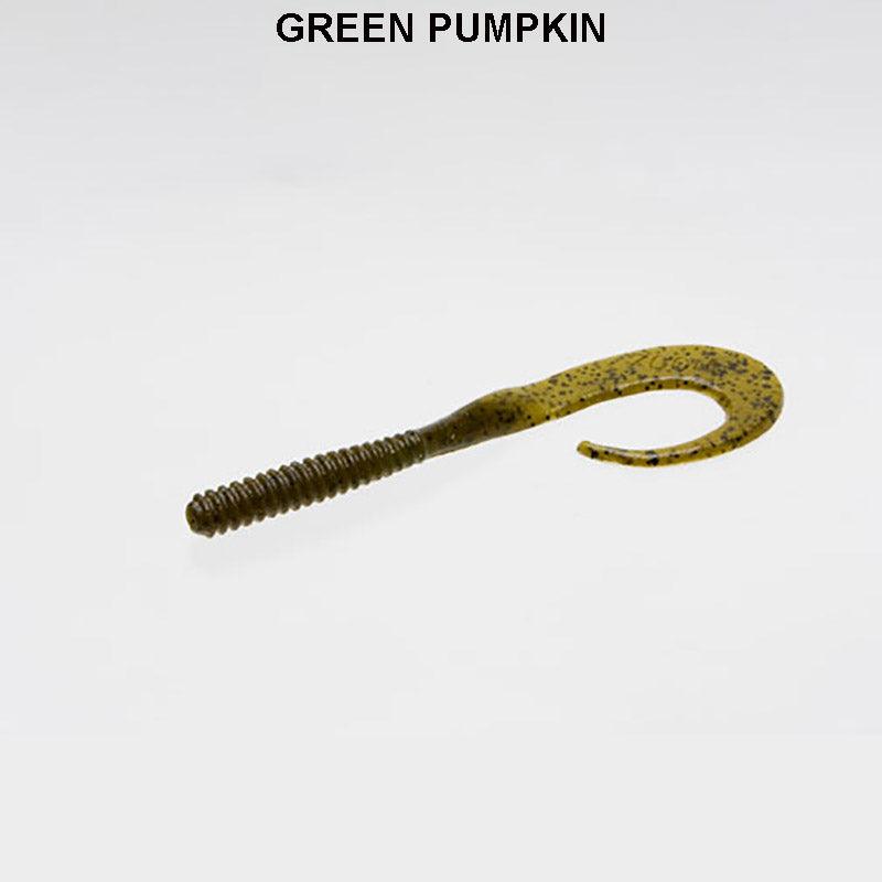 Zoom Big Dead Ringer Worm 8" Green Pumpkin