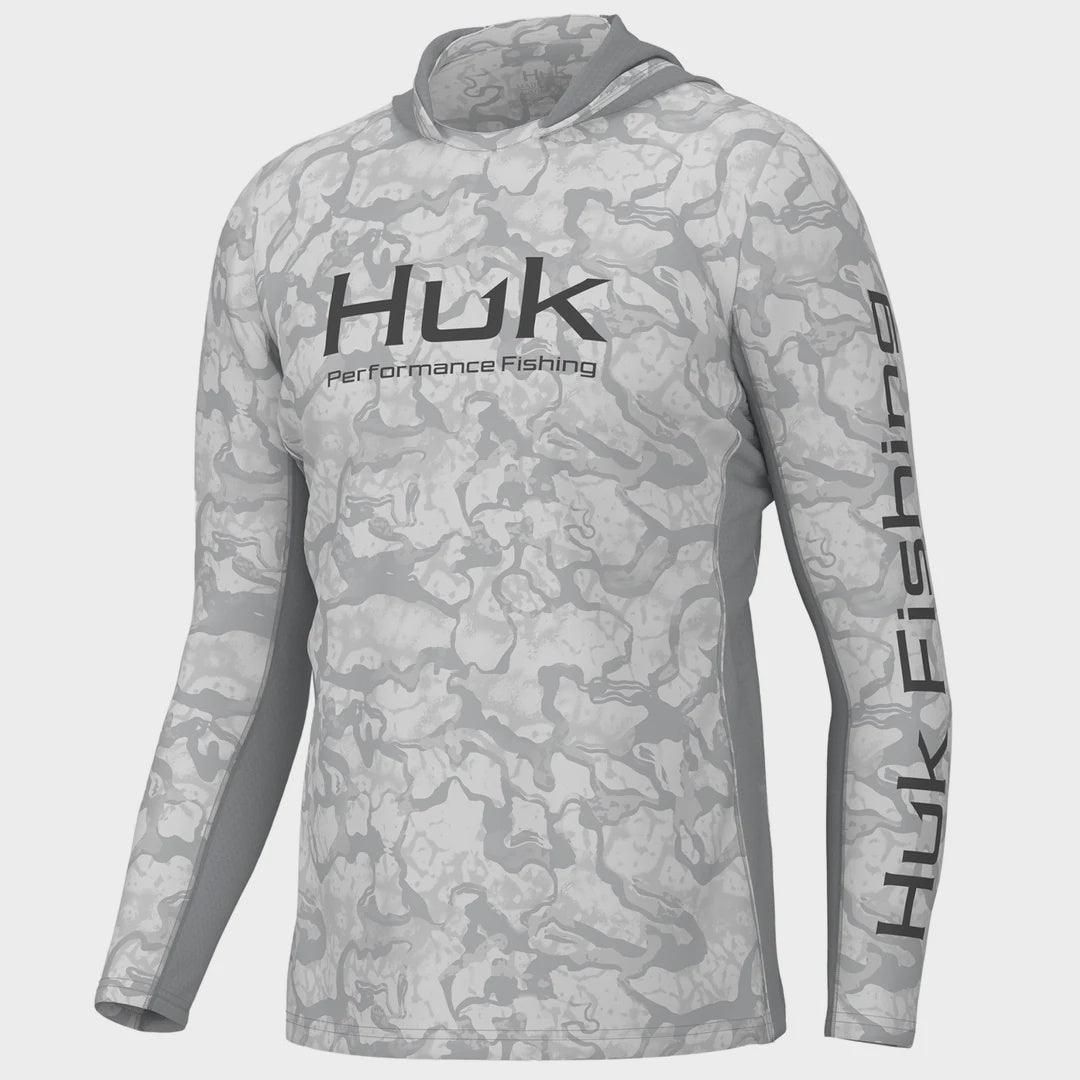 Huk Men's Icon x Inside Reef Hoodie - Medium - Harbor Mist