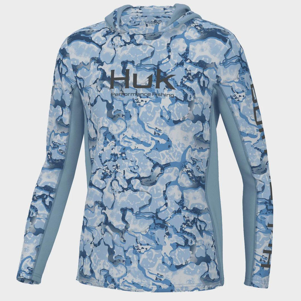 Huk Icon x Inside Reef Hoodie - Youth Azure Blue S