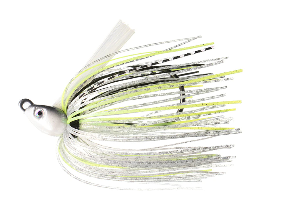 Dirty Jigs No-Jack Swim Jig Chartreuse Shad