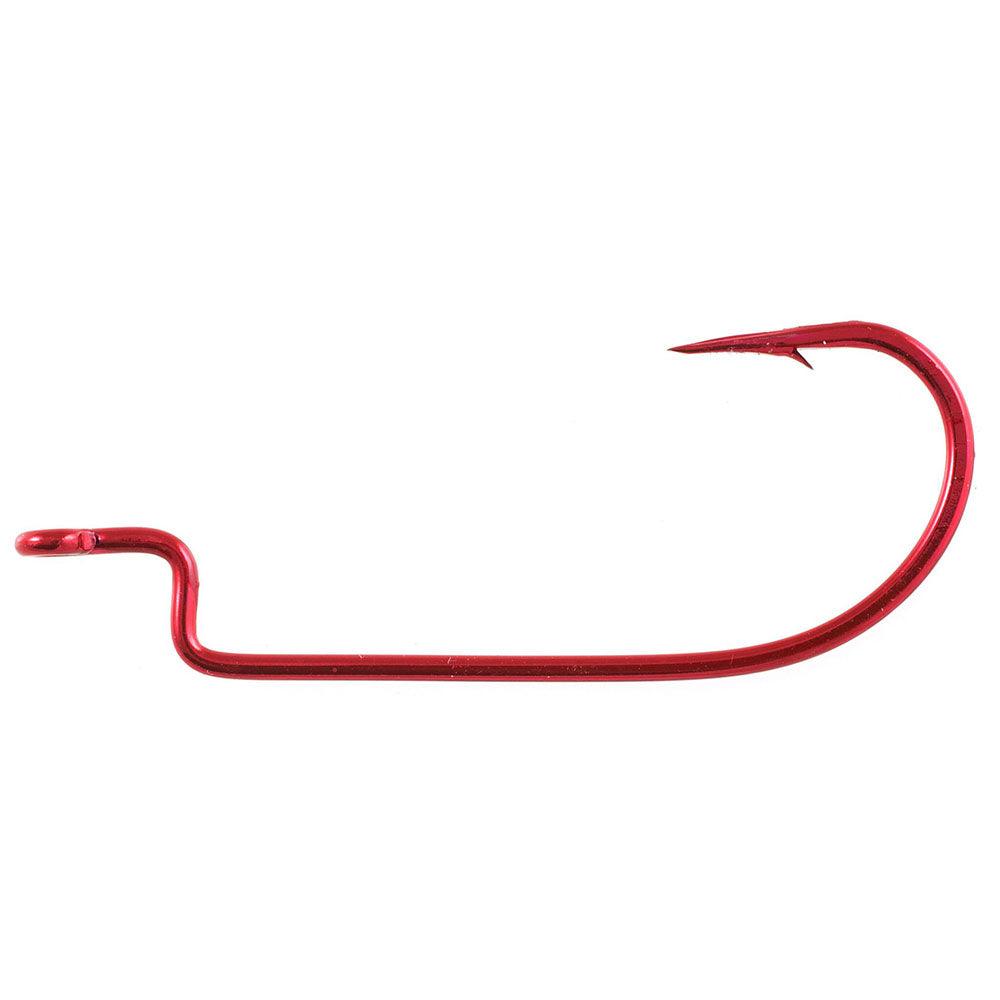 Owner Offset Worm Wide Gap Red Finish 6pk