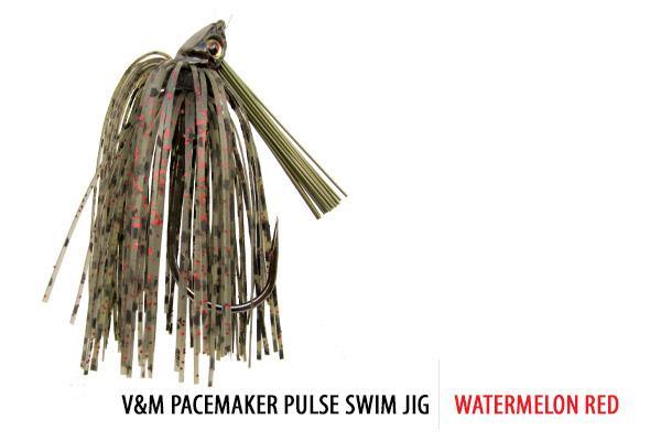 V&M Pulse Pacemaker Swim Jig Watermelon Red