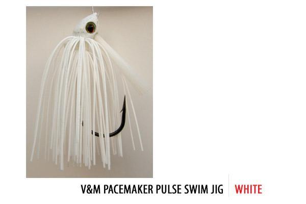 V&M Pacemaker Pulse Swim Jig White