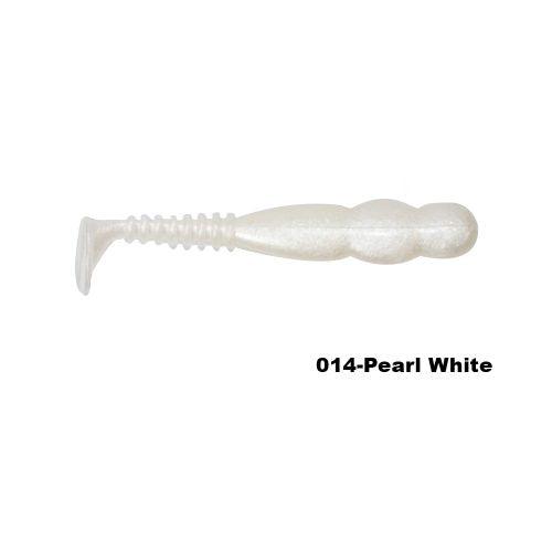 Reins 4″ Fat Rockvibe Shad Pearl White