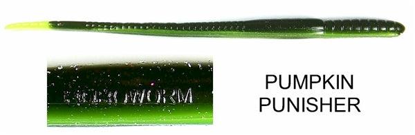 Roboworm Straight Tail Worm 7 Green Neon Pumpkin