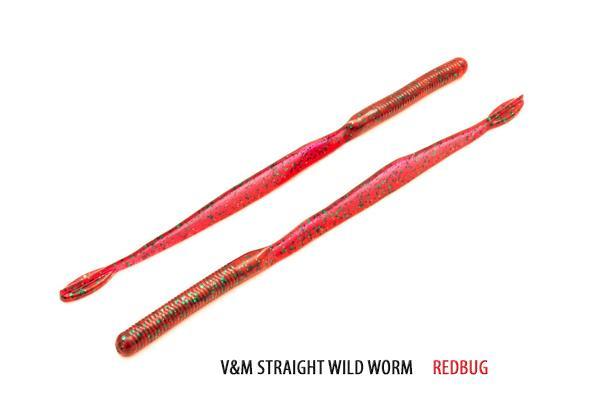 V&M Straight Wild Worm Redbug**
