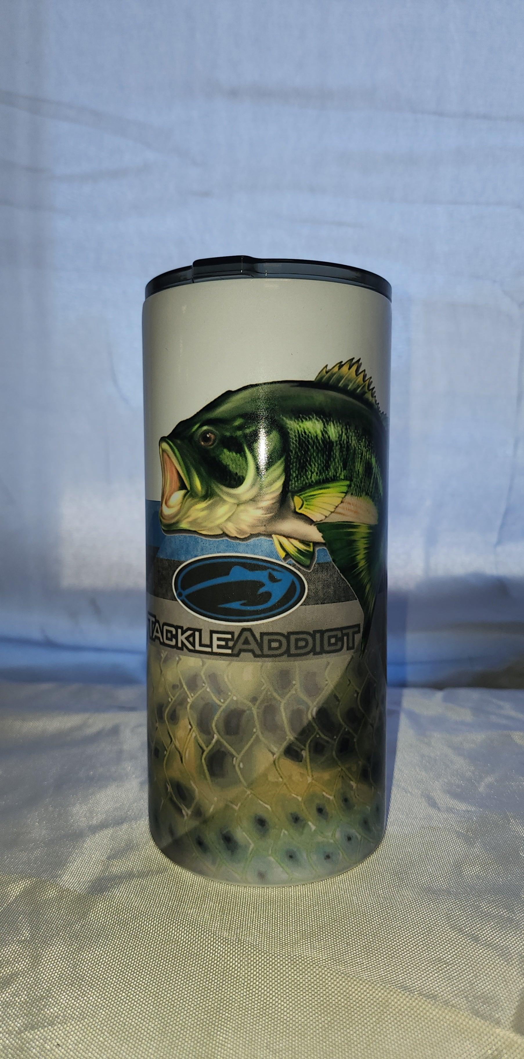 Tackle Addict Fatty Tumbler 22oz Bass w Green Scale