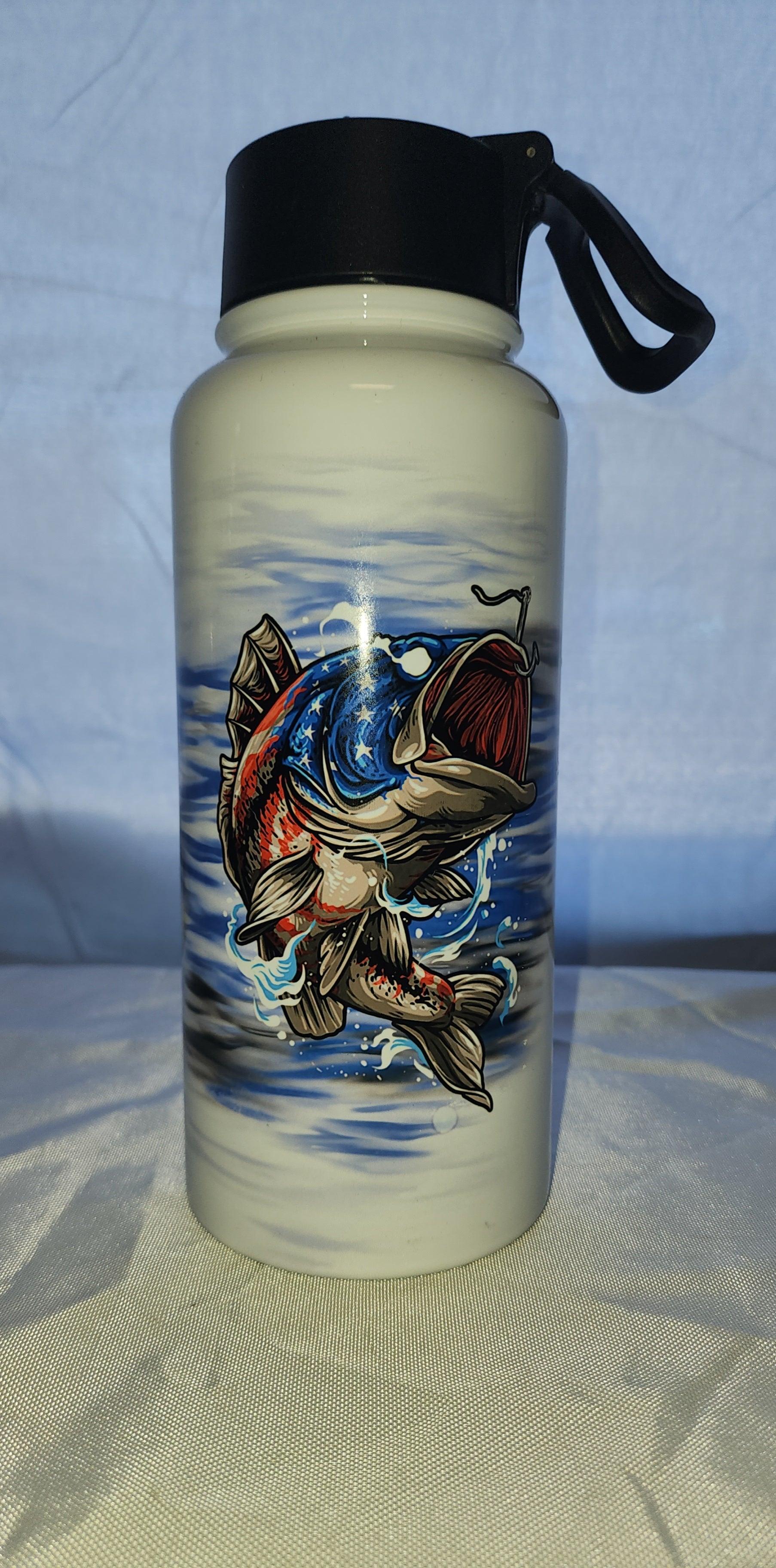 Tackle Addict Hydro Tumbler 32oz USA Bass