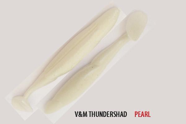 V&M Thunder Shad Pearl**