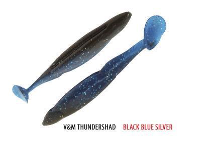 V&M Thunder Shad Black Blue Silver**