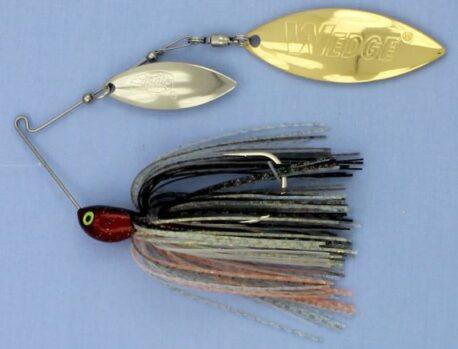 Stanley Code Red Vibra-Wedge Spinner Bait Gizzard Shad 3 8oz Double Willow