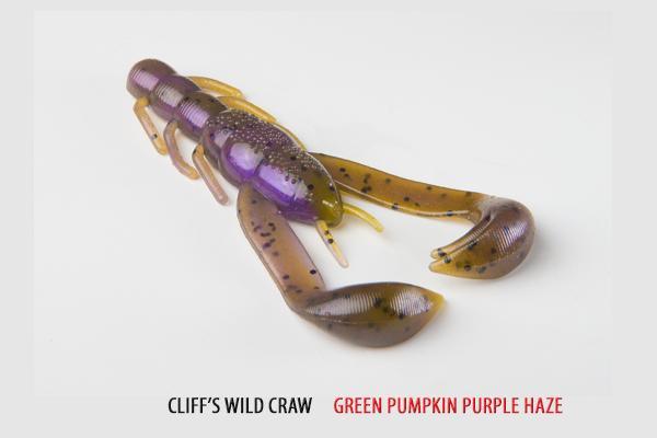 V&M Wild Craw Jr. Green Pumpkin Purple Haze**