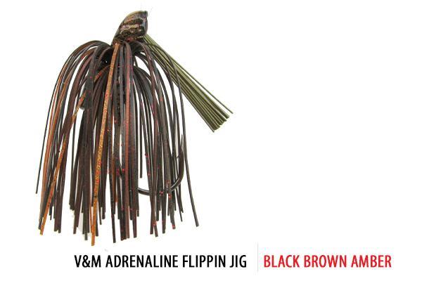V&M Cliff Pace The Adrenaline Pacemaker Flippin Jig Black Brown Amber
