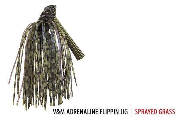 V&M Cliff Pace The Adrenaline Pacemaker Flippin Jig Sprayed Grass
