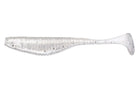 Damiki Armor Shad Paddle Tail Swimbaits 3" White Silver Flake