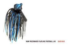 V&M Pacemaker Flatline Football Jig Black Blue 5 8oz