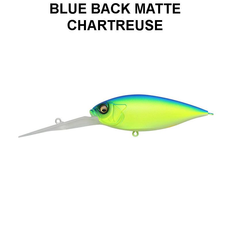 Megabass Deep-Six blue back matte chartreuse