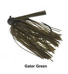 Queen Tackle Tungsten Football Jig Gator Green