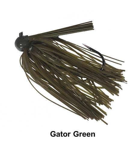 Queen Tackle Tungsten Football Jig Gator Green