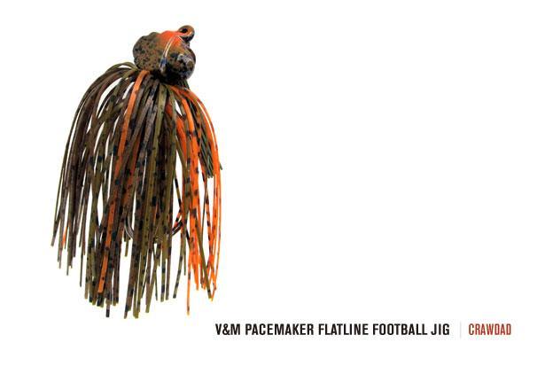 V&M Pacemaker Flatline Football Jig Crawdad