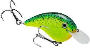 Strike King Chick Magnet Chartreuse with Blue Black Splatter