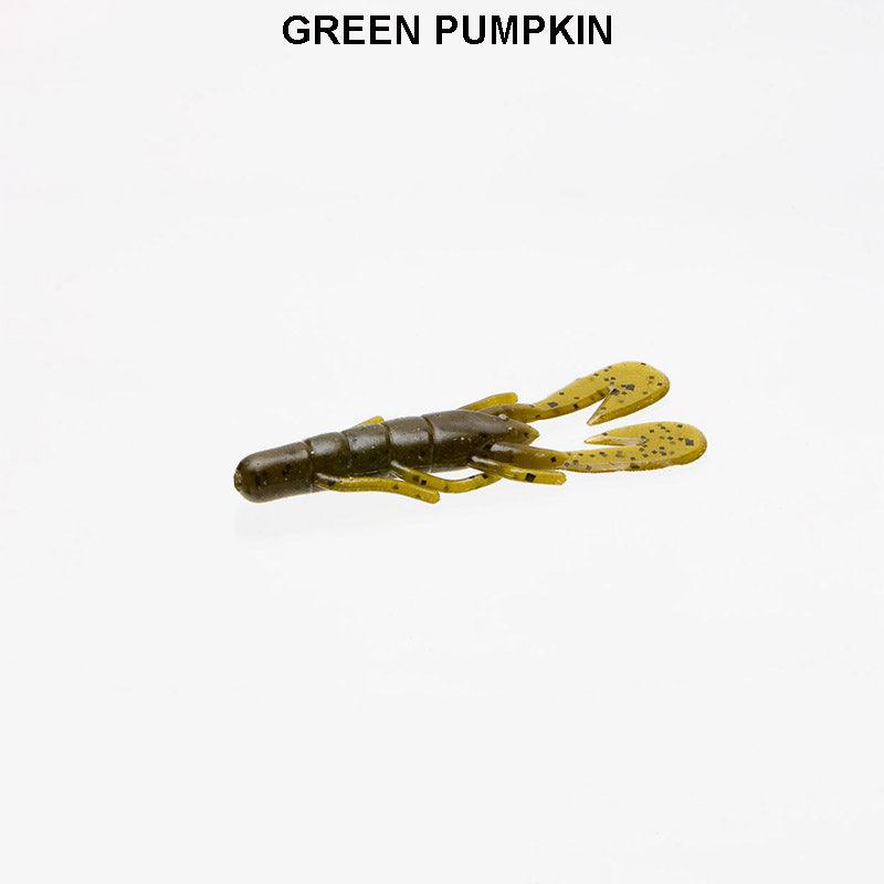 Zoom UltraVibe Speed Craw 3.5" 12pk Green Pumpkin 025 **