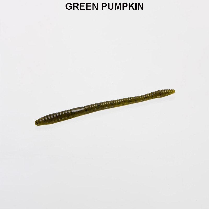 Zoom Finesse Worm 20pk Green Pumpkin **
