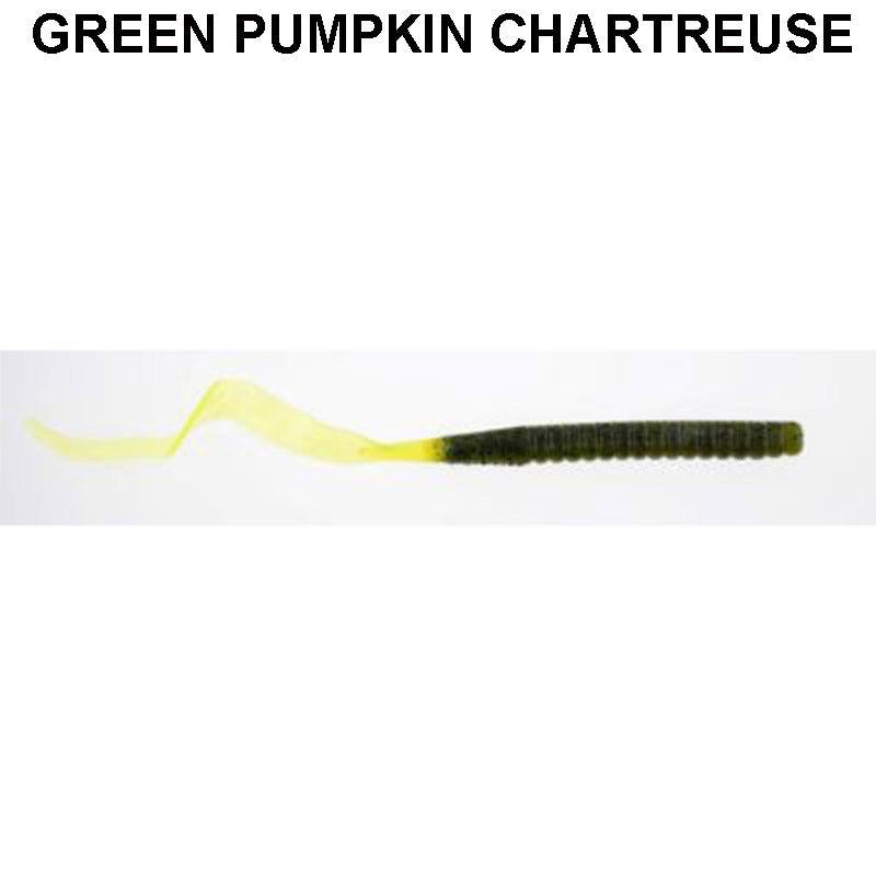 Berkley - PowerBait Power Worm 7 Green Pumpkin-Chartreuse