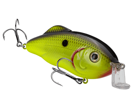 Strike King Hybrid Hunter Shallow Chartreuse Black Back