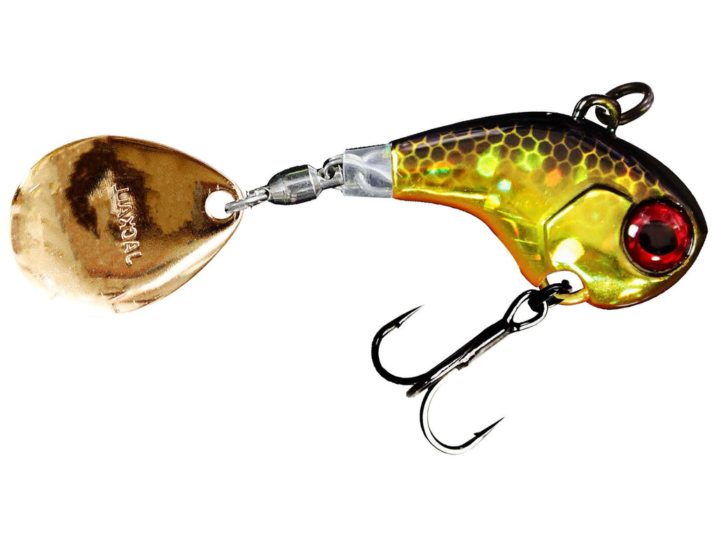 Jackall Deracoup Tail Spinner HL Gold and Black