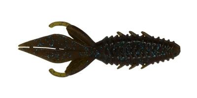 X Zone Lures Pro Series 4" Adrenaline Bug Green Pumpkin Blue Flake