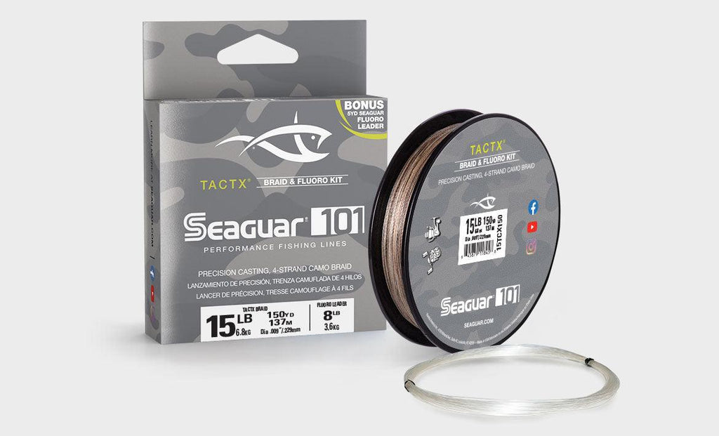 Seaguar 101 Tactx Braid with Fluorocarbon Leader