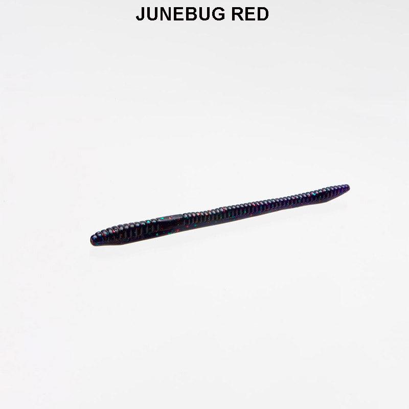Zoom Finesse Worm 20pk Junebug Red **