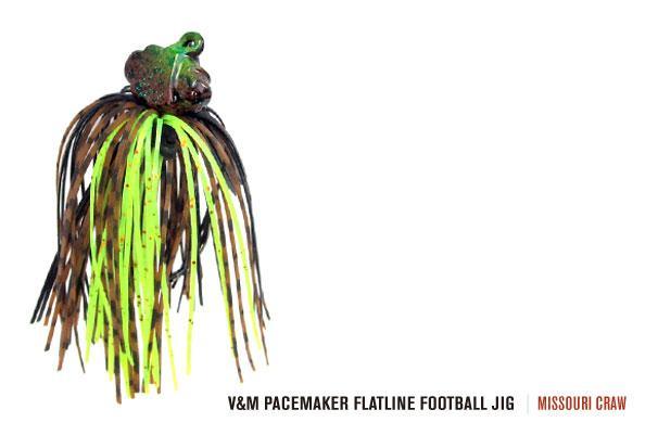 V&M Pacemaker Flatline Football Jig Missouri Craw