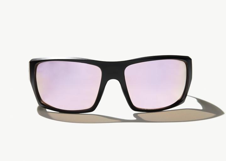 Bajio Nato Sunglasses Black Matte Rose Mirror Plastic Lens