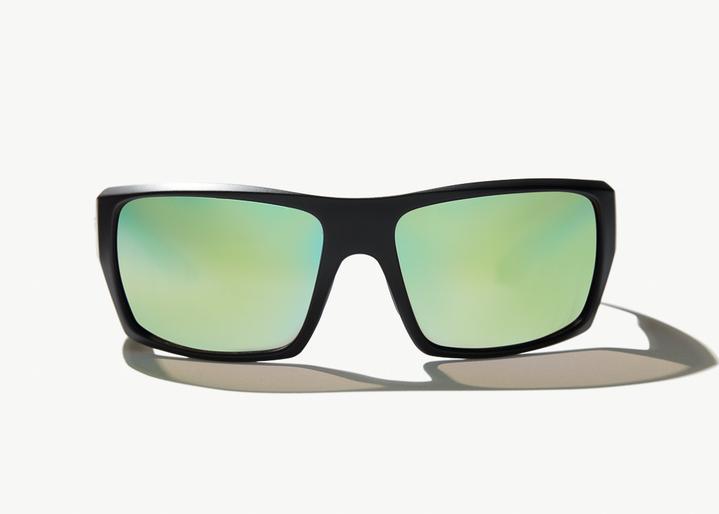 Bajio Nato Sunglasses Black Matte Green Mirror Glass Lens