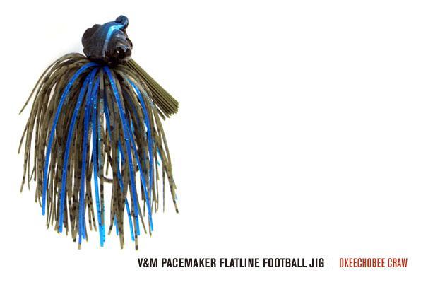 V&M Pacemaker Flatline Football Jig Okeechobee Craw