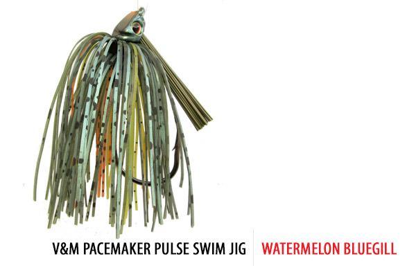 V&M Pacemaker Pulse Swim Jig Watermelon Bluegill 1 2oz