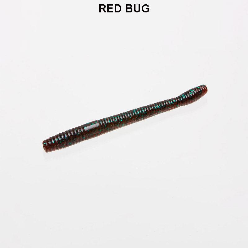 Zoom Mag Finesse Worm 10pk Red Bug**