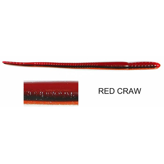 Roboworm Straight Tail 7" Red Craw