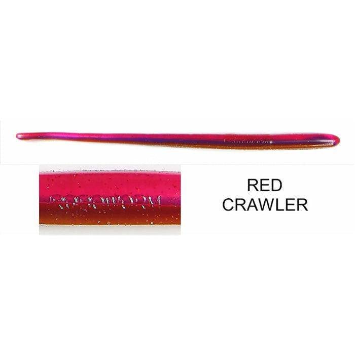 Roboworm Straight Tail 6" Red Crawler