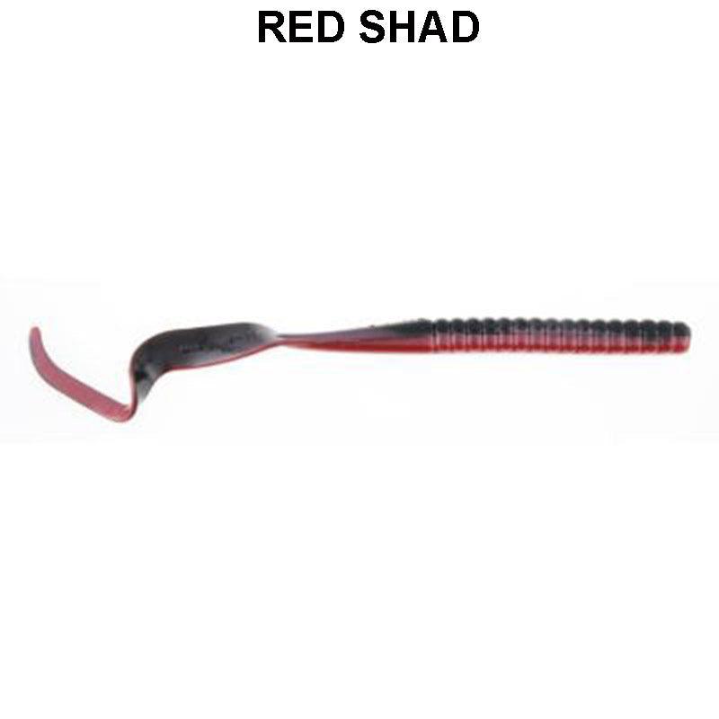 Berkley Power Bait Worm 10'' red shad 10''