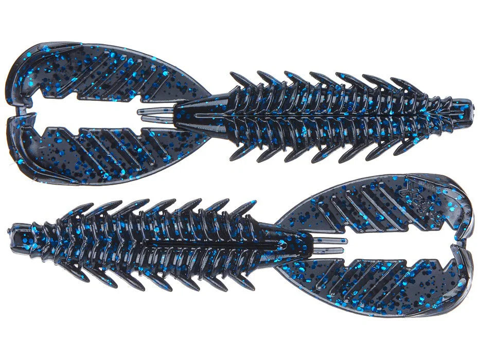 X Zone Lures Pro Series 3.5" Adrenaline Craw Jr. Black Blue Flake 3.5"