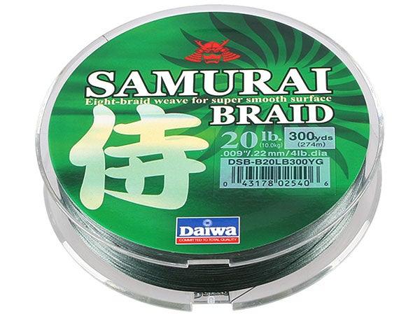 Daiwa Samurai Braid Filler Spool 300 Yards Green 80 lb